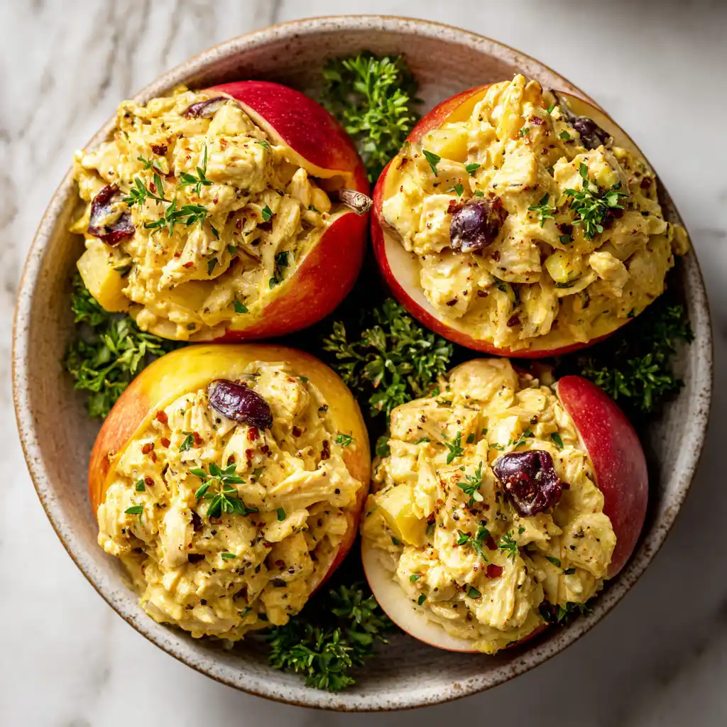 Curry Chicken Salad Recipe Serving
