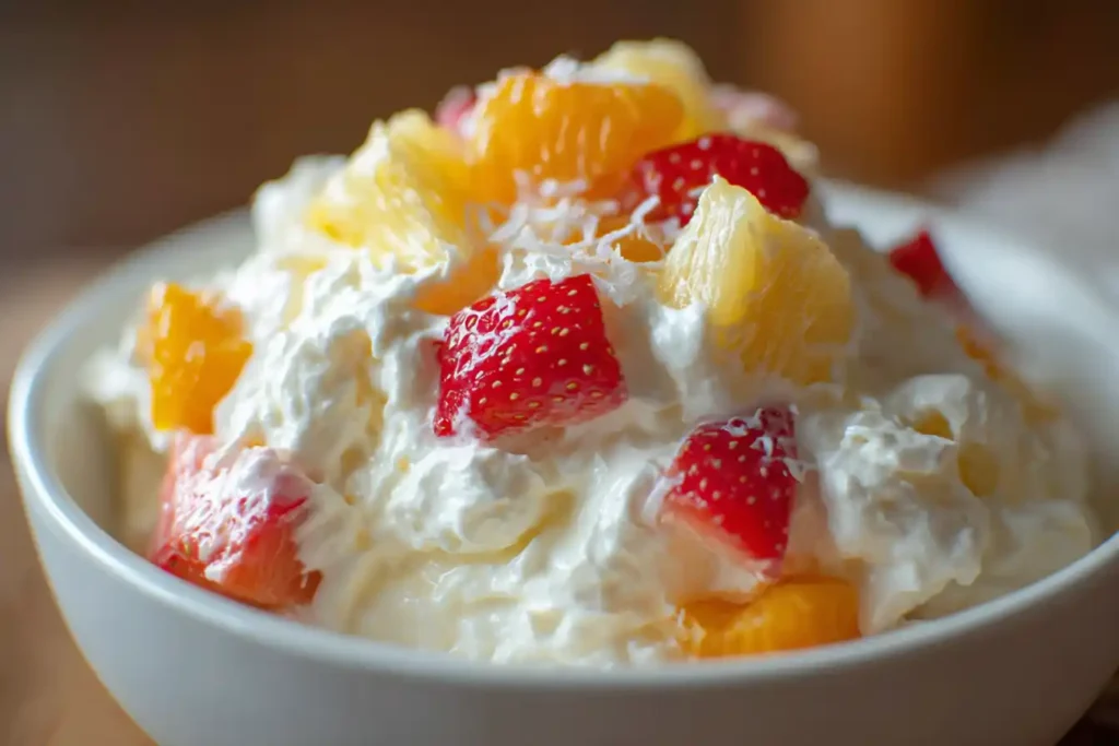 fruit fluff salad Recipe