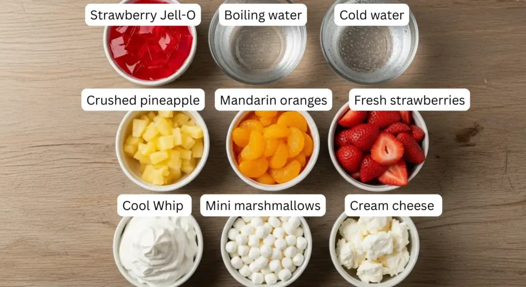 Jello Fruit Salad Recipes ingredients
