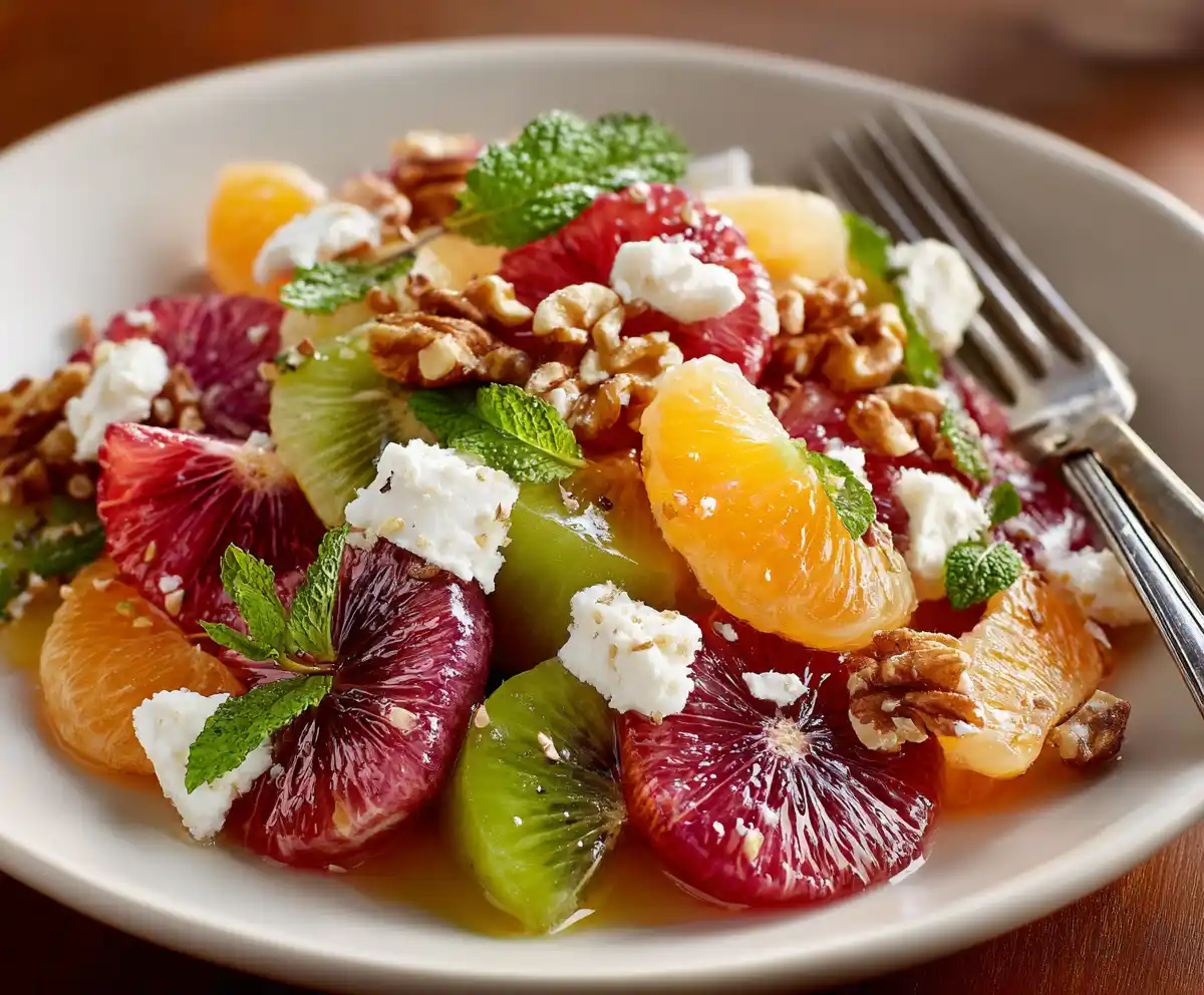 Nutty Crunch Winter Fruit Salad Recipe