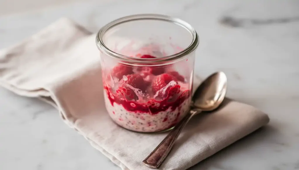 Raspberry Overnight Oats recipe