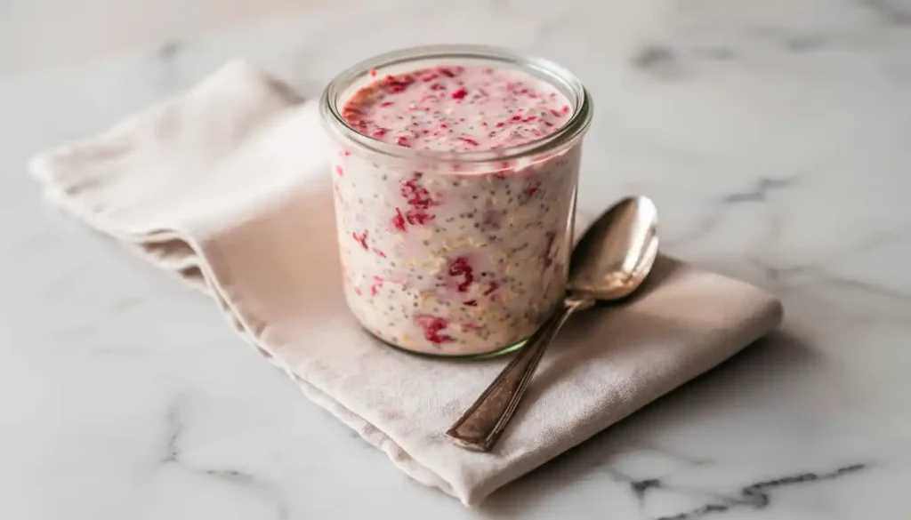 Raspberry Overnight Oats recipe