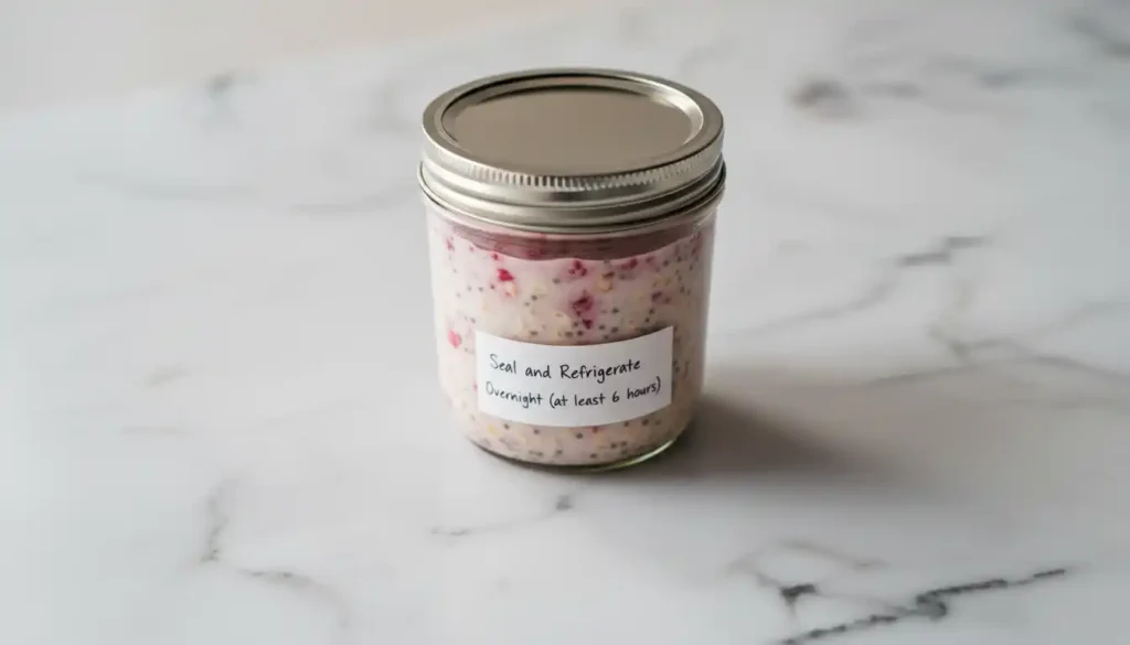 refrigerate Raspberry Overnight Oats