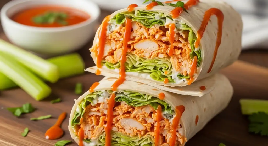 Buffalo Chicken Salad wraps