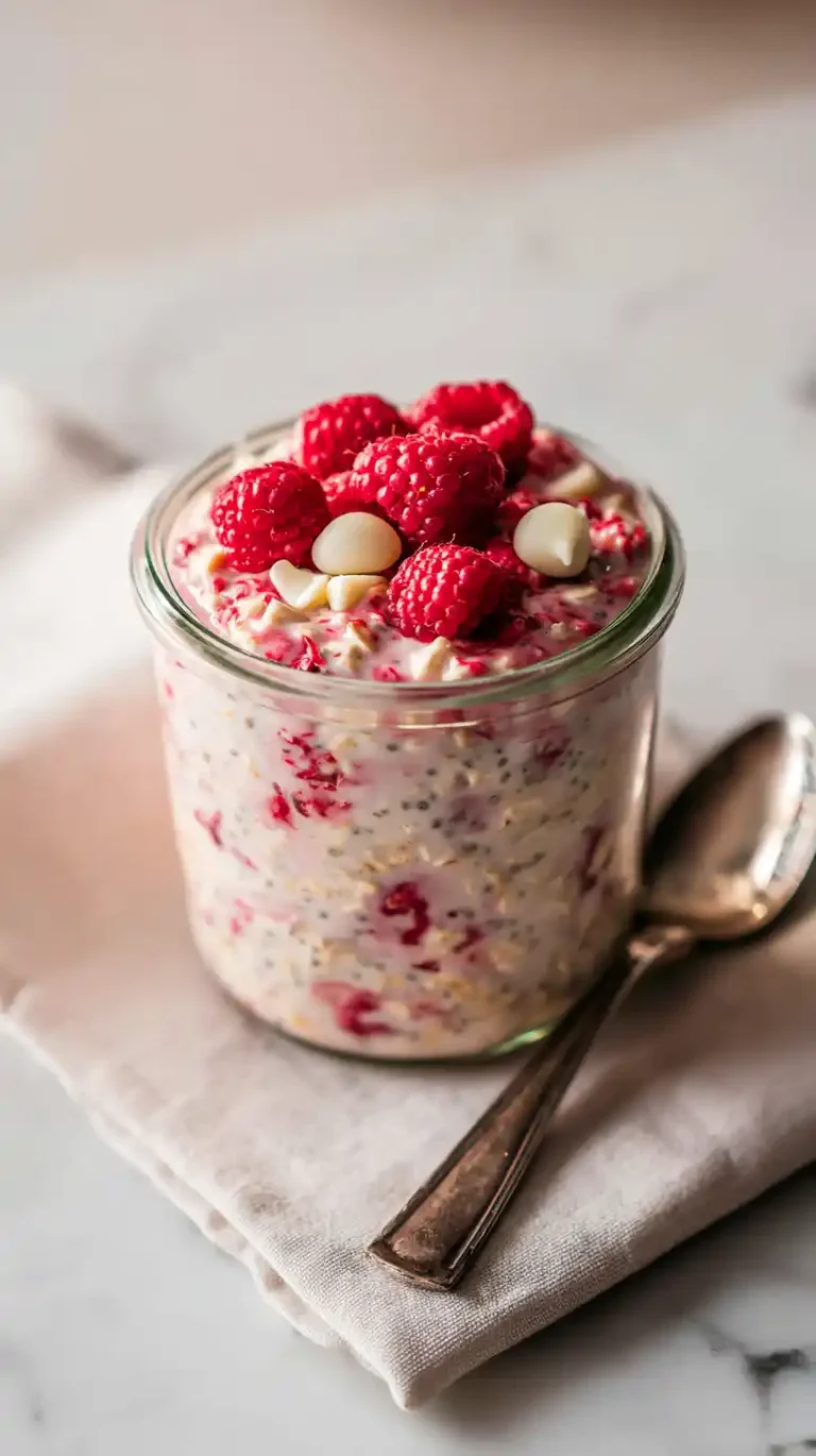 Raspberry Overnight Oats