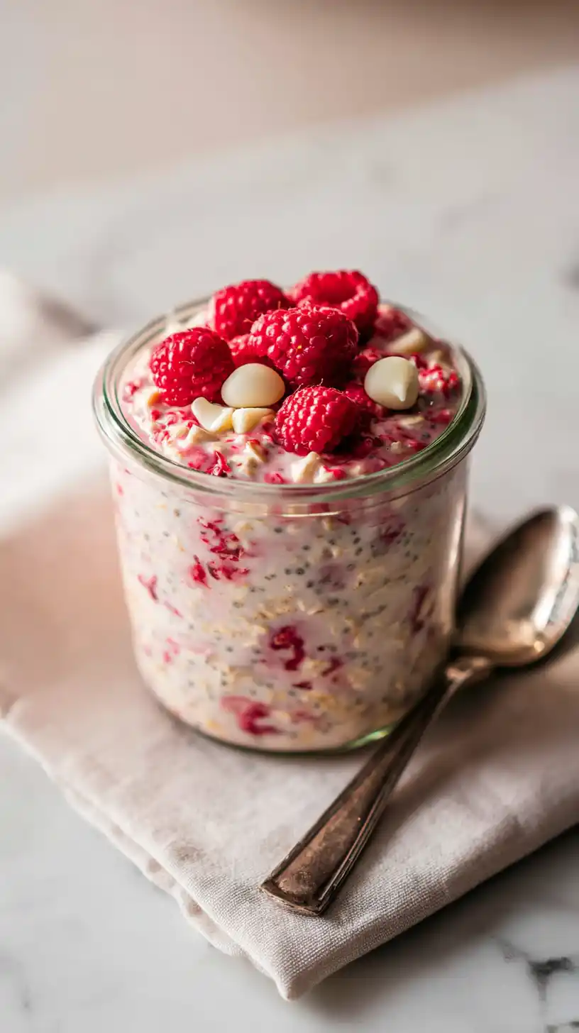 Raspberry Overnight Oats