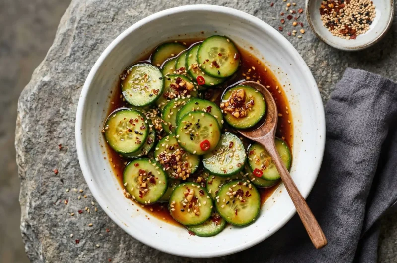 Asian Cucumber Salad Recipe - Ready in 15 Minutes!
