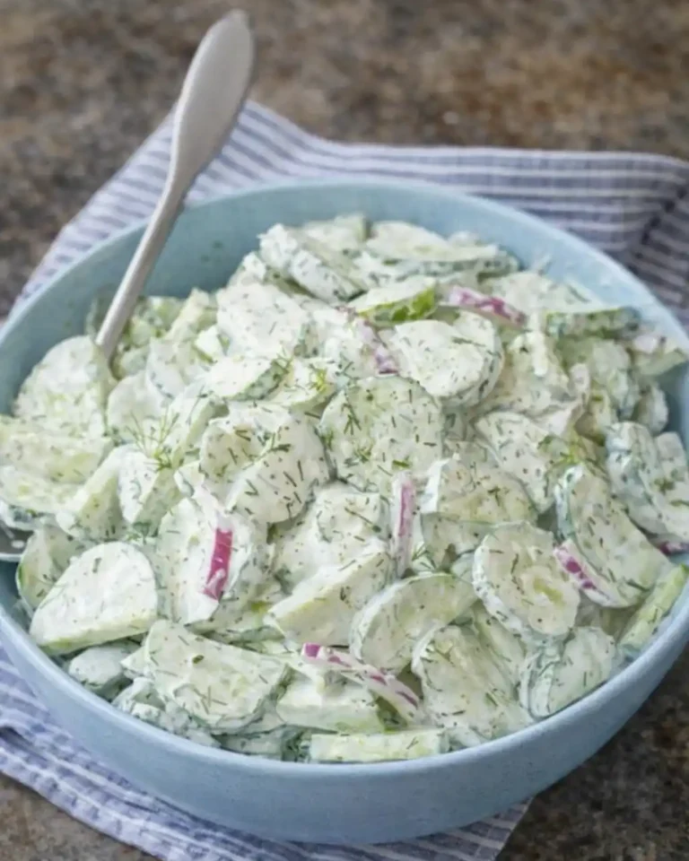 Creamy Cucumber Salad Recipe